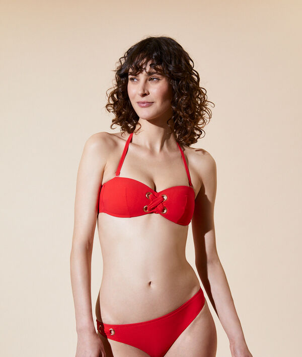 Bandeau bikini top, light padding;${refinementColor}