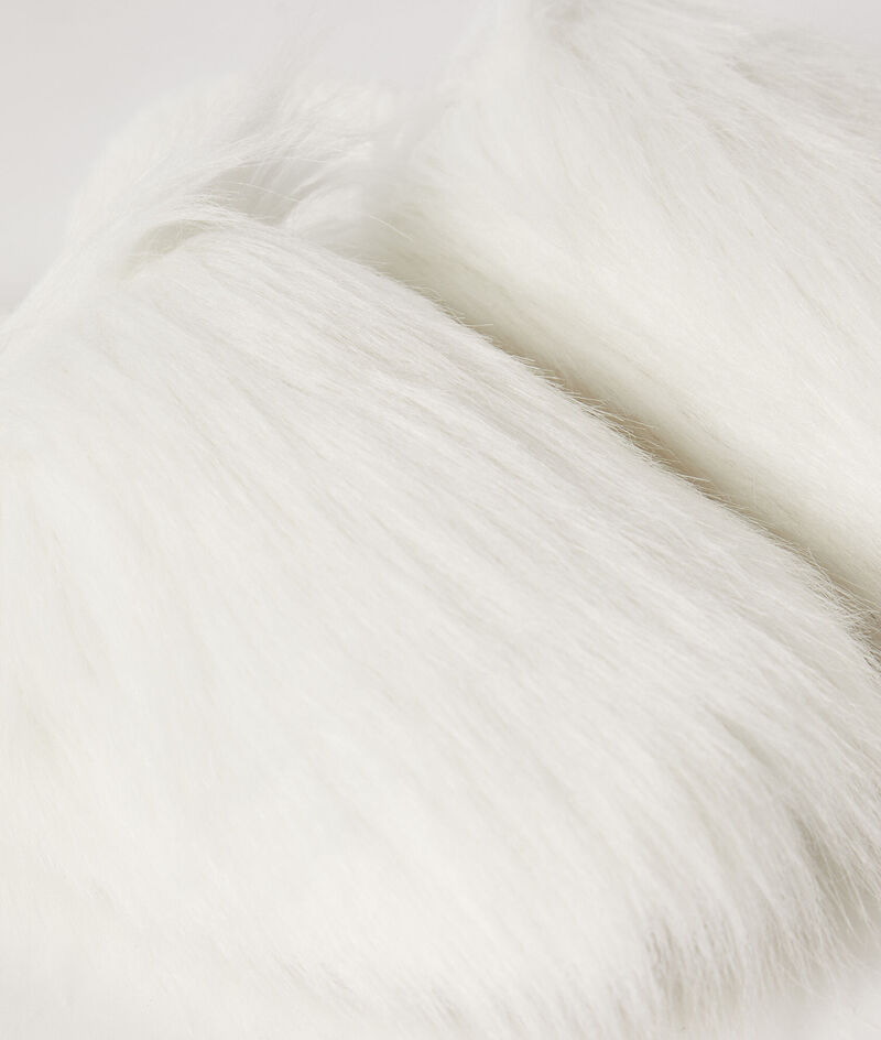 Faux Fur Mule Slipper;${refinementColor}