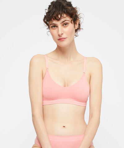Seamless bra, removable pads;${refinementColor}