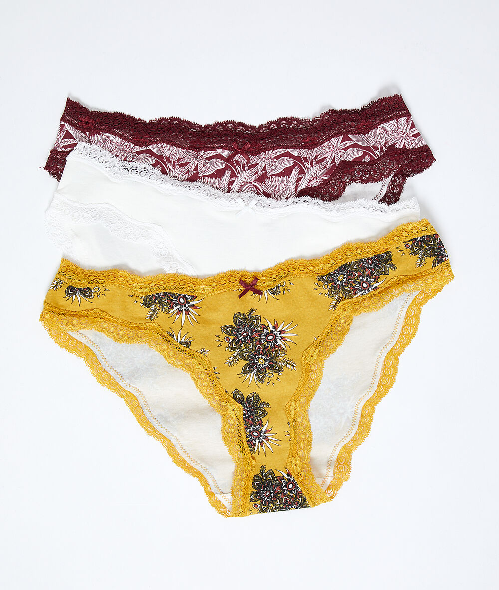 3-pack cotton briefs off white.