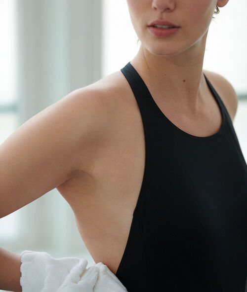 Technical swimsuit black.