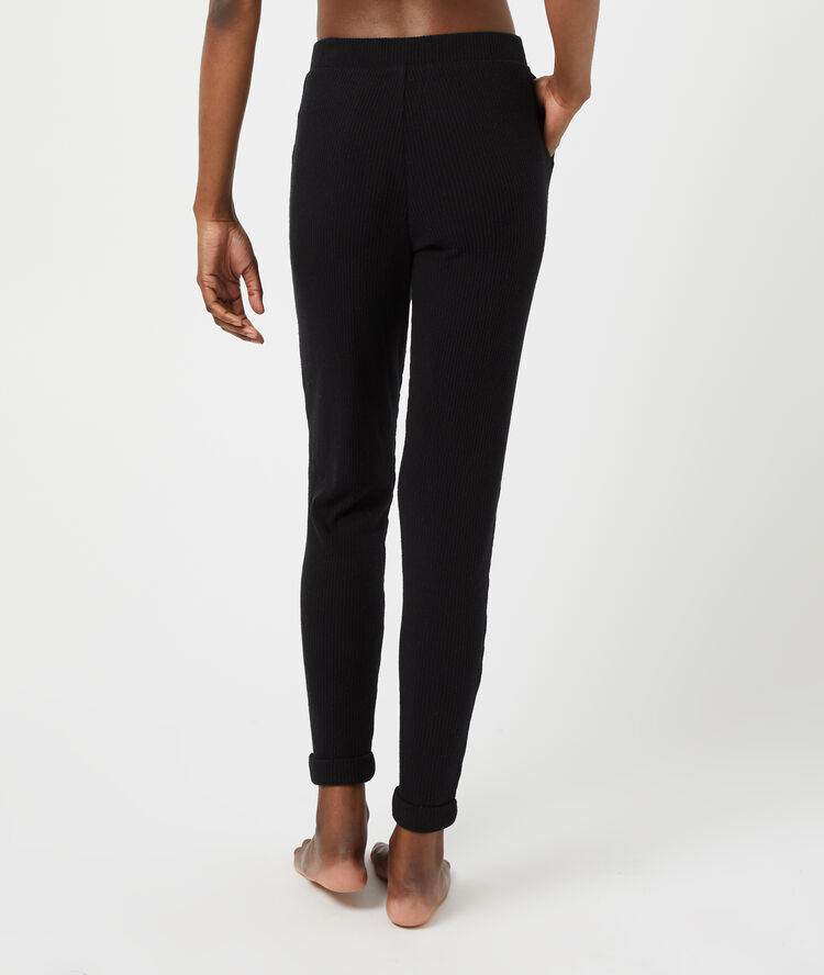 Pantalon c&ocirc;tel&eacute; noir.