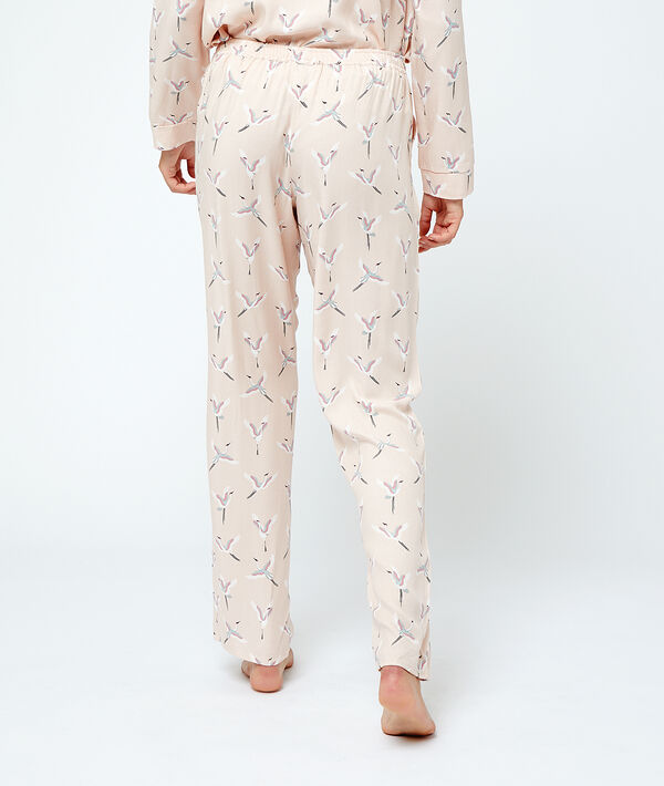 Pantalon imprimé oiseaux Pantalon imprimé oiseaux
