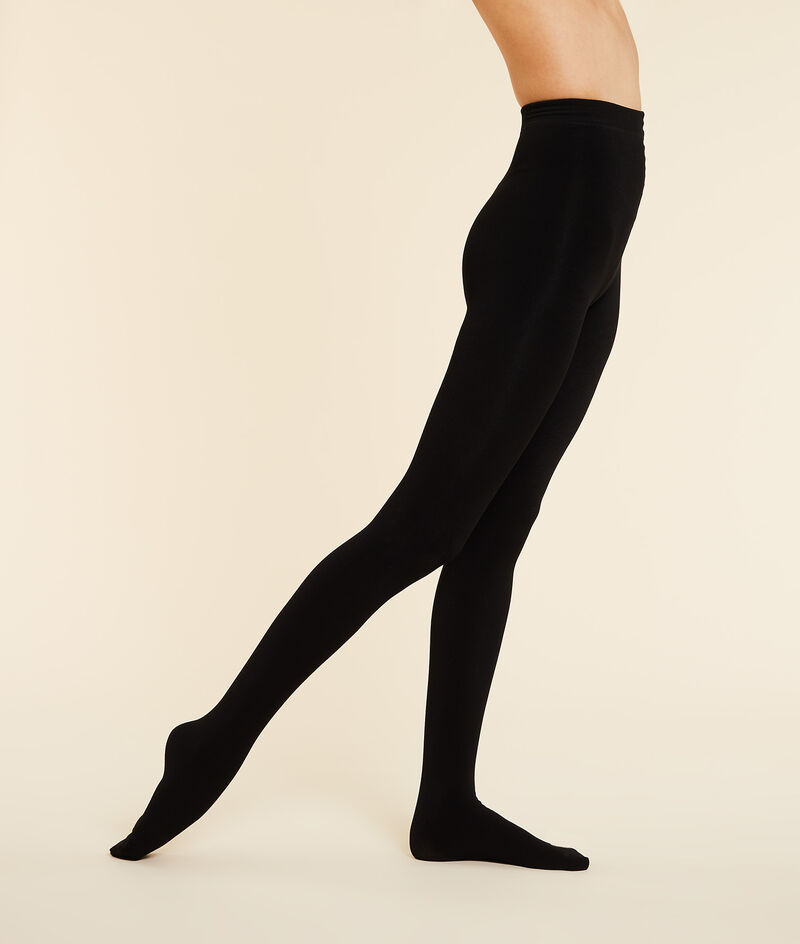 Basic thermal-effect opaque tights - 140-denier;${refinementColor}