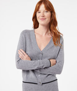 100% recycled cashmere cardigan