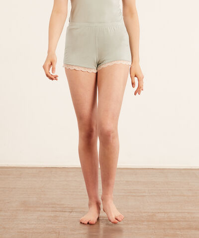Shorts with lace details;${refinementColor}