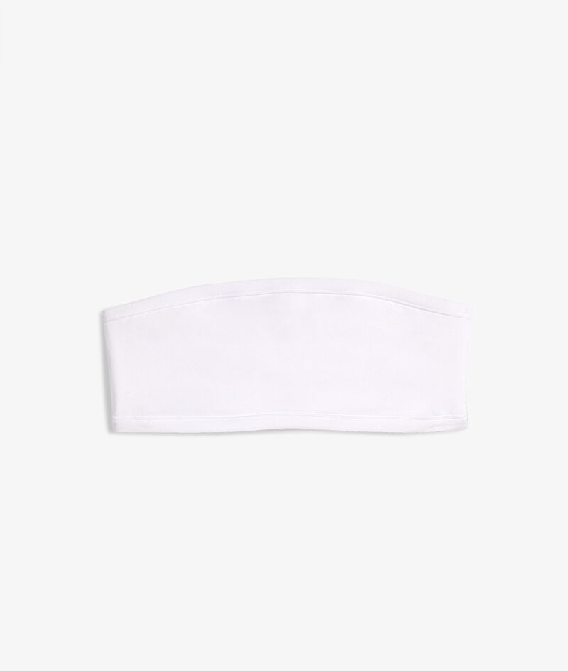 Strapless wireless stretchy organic cotton bra;${refinementColor}