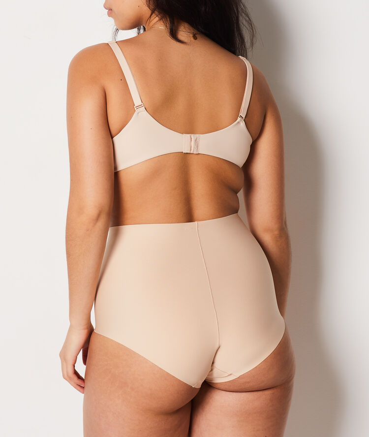 Culotte taille haute - maintien fort beige.