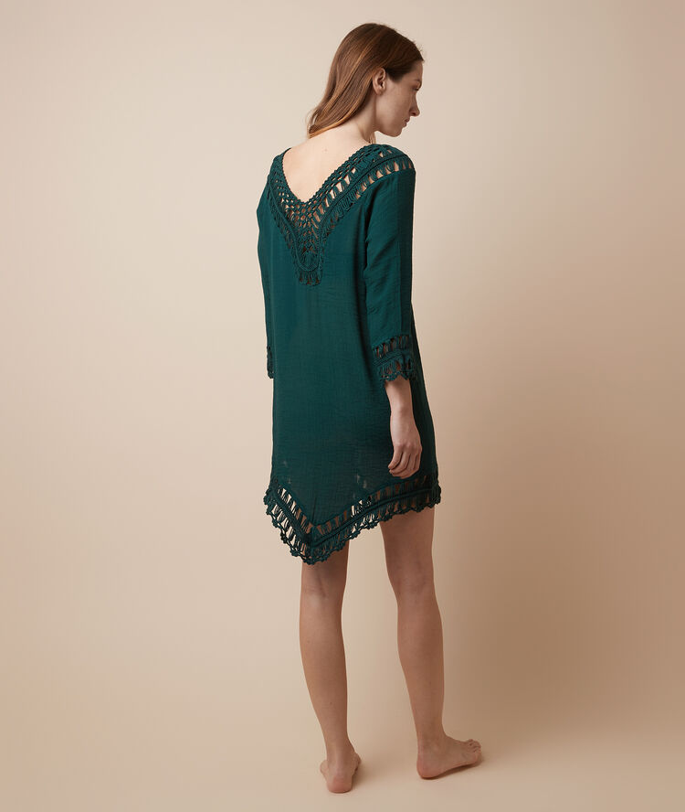 Tunique de plage vert.