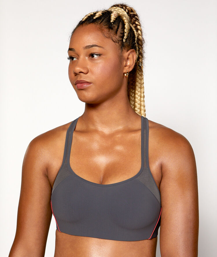 Brassi&egrave;re de training - maintien fort anthracite.