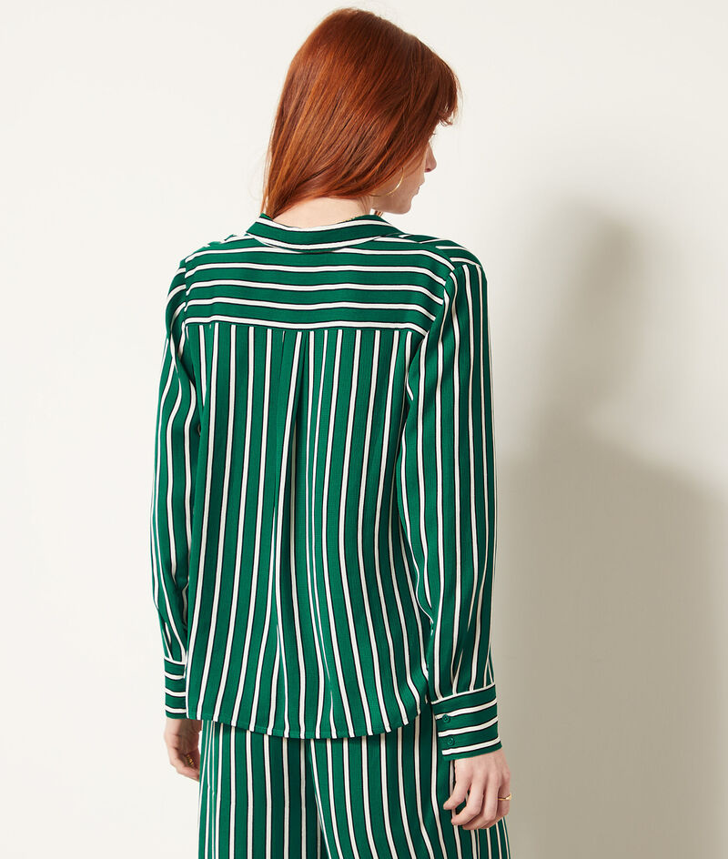 Striped blouse;${refinementColor}