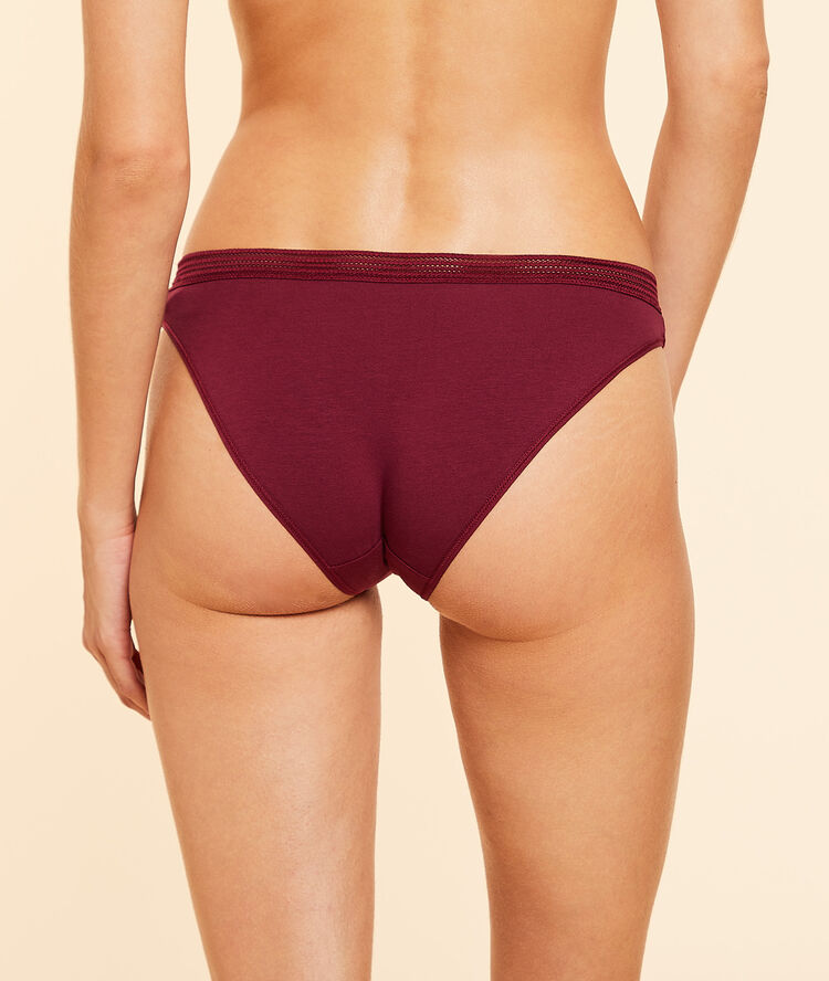 Lot de 3 culottes prune.