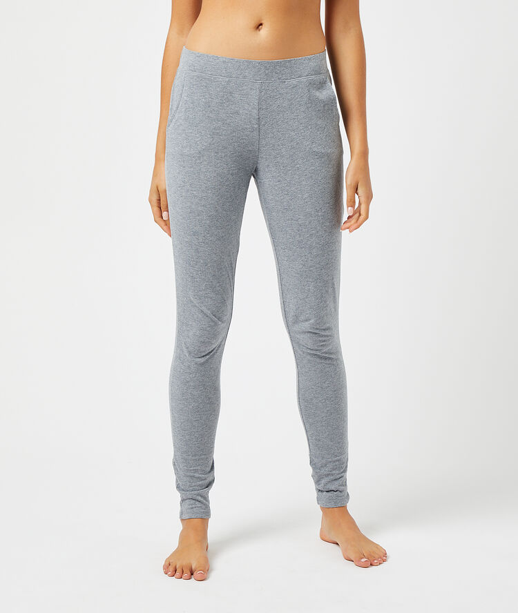 Pantalon uni anthracite.