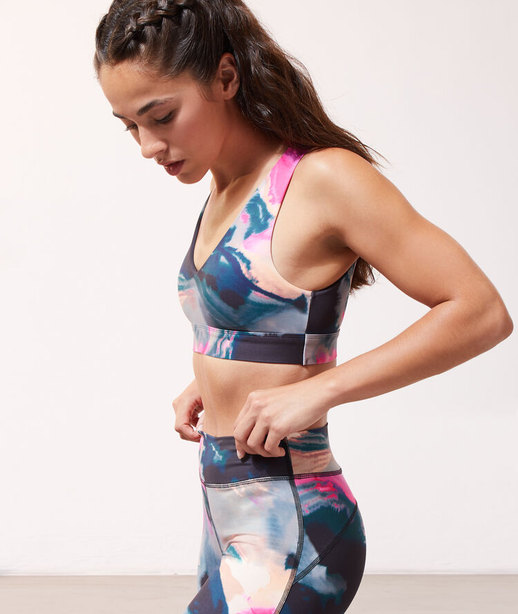 Brassi&egrave;re de yoga - maintien m&eacute;dium multicolore.