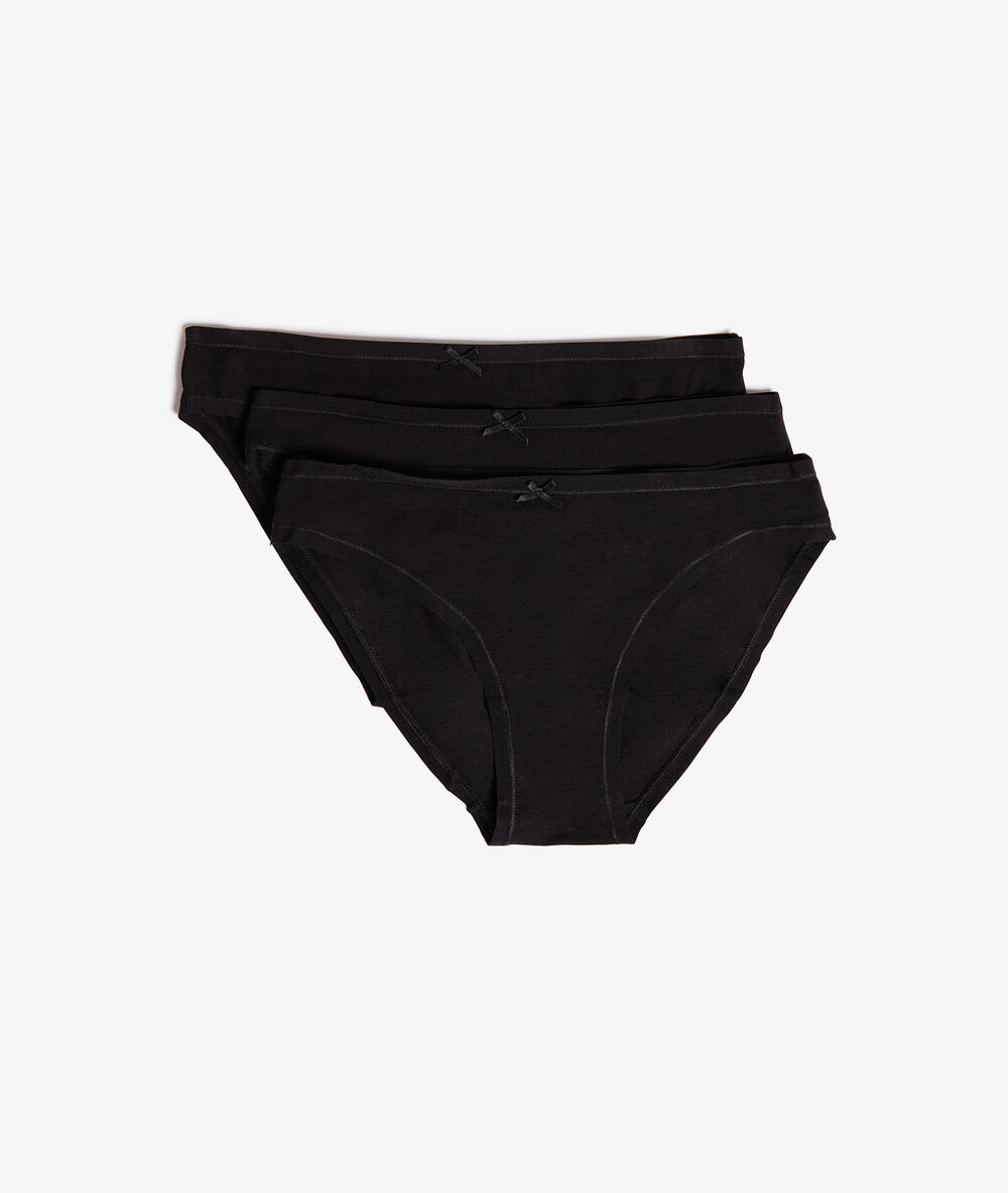 Pack of 3 knickers black.