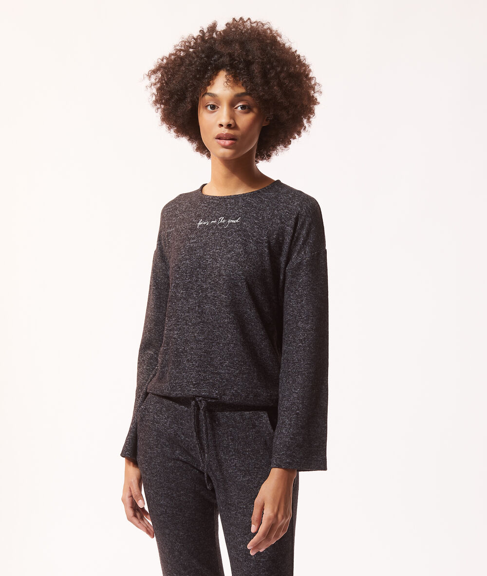 Focus on the good' t-shirt anthracite.