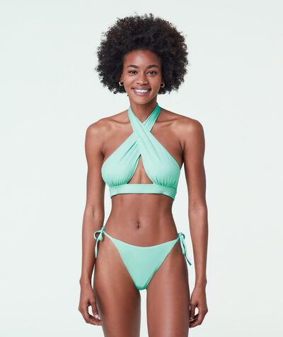 Braguita bikini brasileña, anudada laterales;${refinementColor}