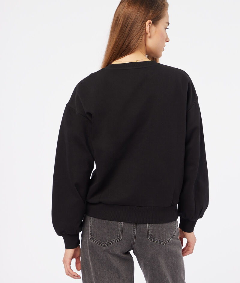 Sweatshirt with embroidery details;${refinementColor}