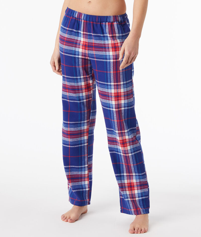 100% organic cotton checkered sleep pants;${refinementColor}