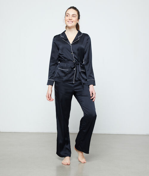 Shirt pyjama black.