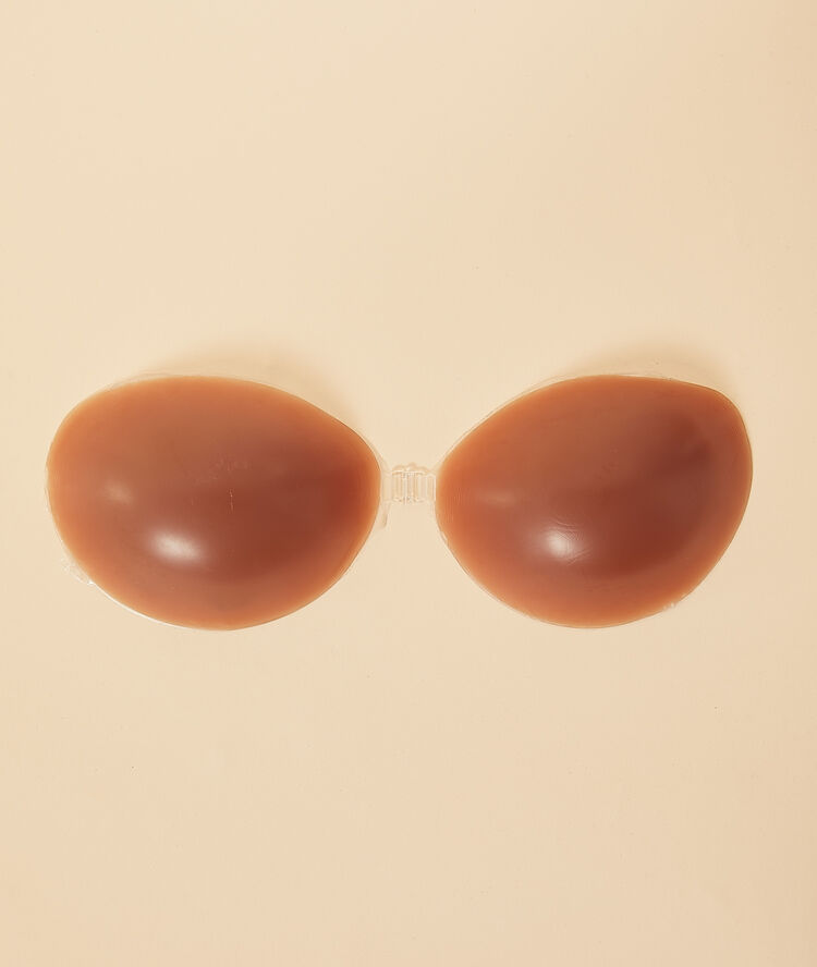 Strapless silicone bra bronze.