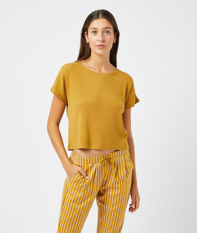 T-shirt c&ocirc;tel&eacute; anis.