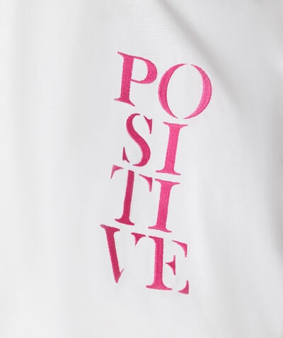 T-shirt "Positive" 100% coton;${refinementColor}