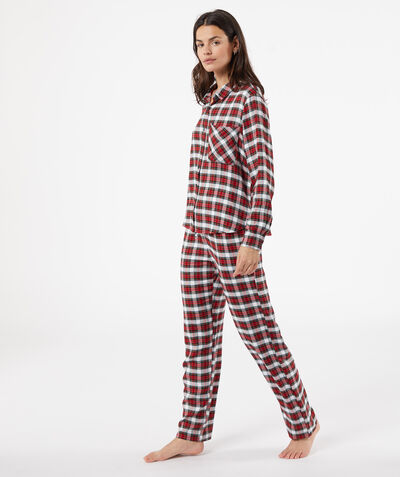Pantalon de pyjama imprimé tartan;${refinementColor}