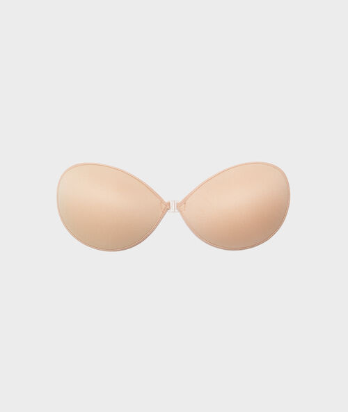 Microfibre bra beige.