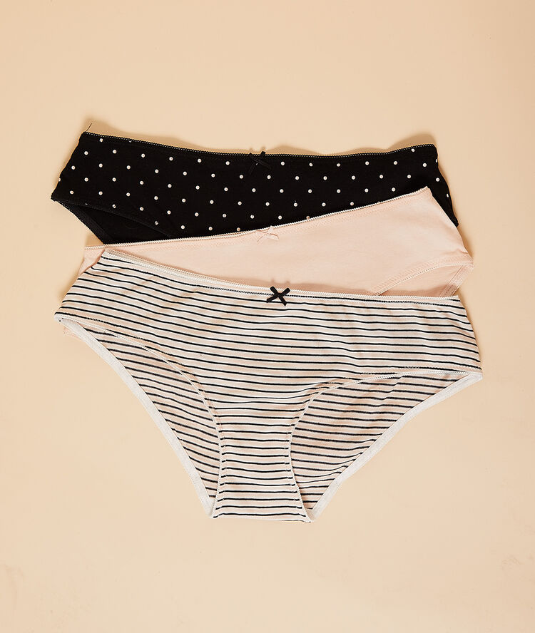 Lot de 3 shortys rose.