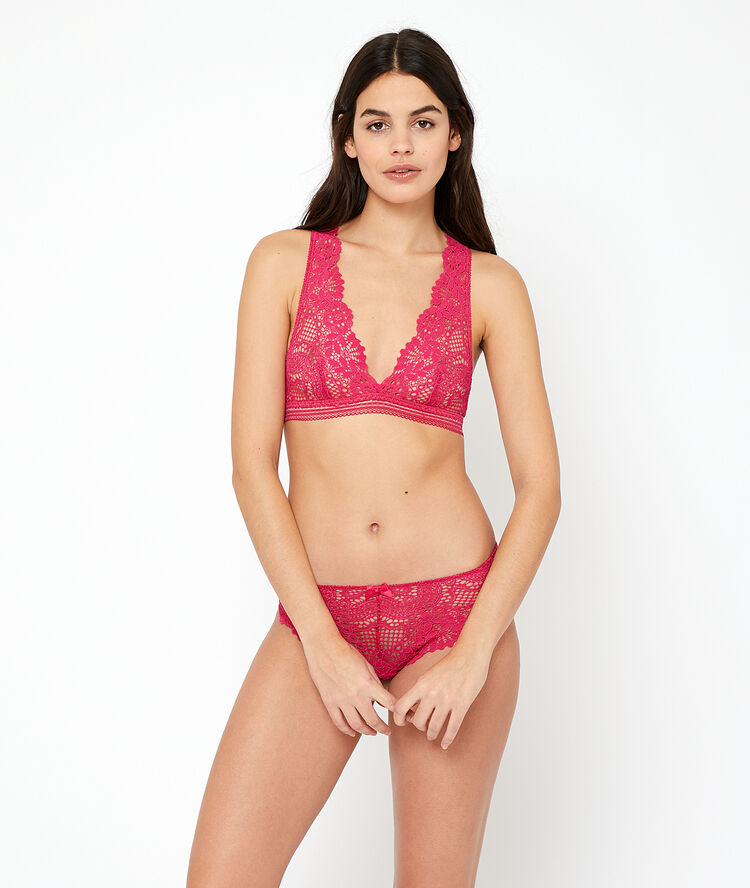 N&deg;9 bra - triangle bralette orchid hue.