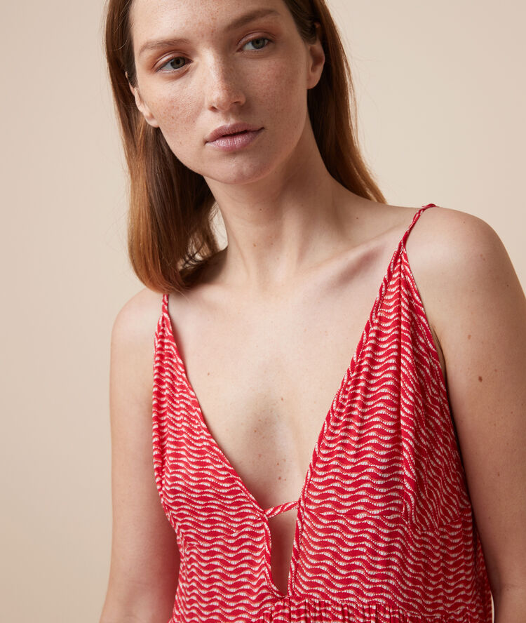 Maxi strappy dress multi.