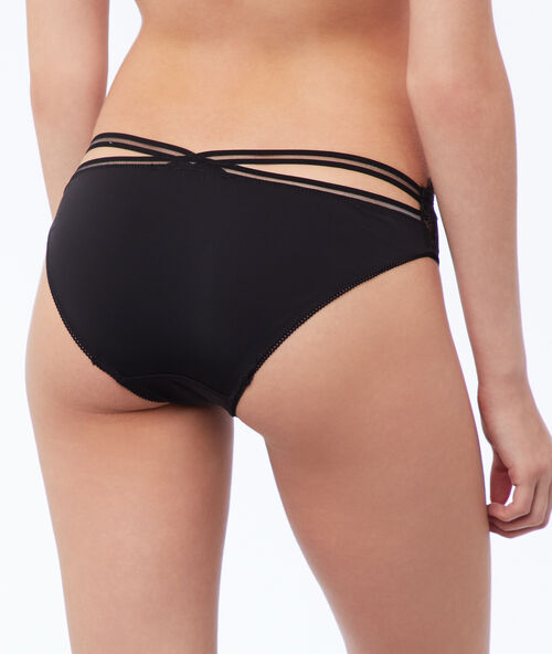 Lace briefs black.