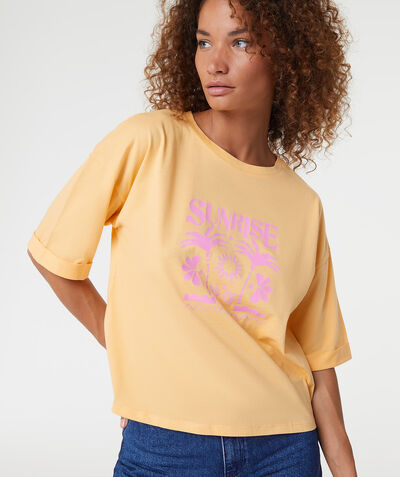 T-shirt manches courtes "Sunrise" 100% coton biologique;${refinementColor}