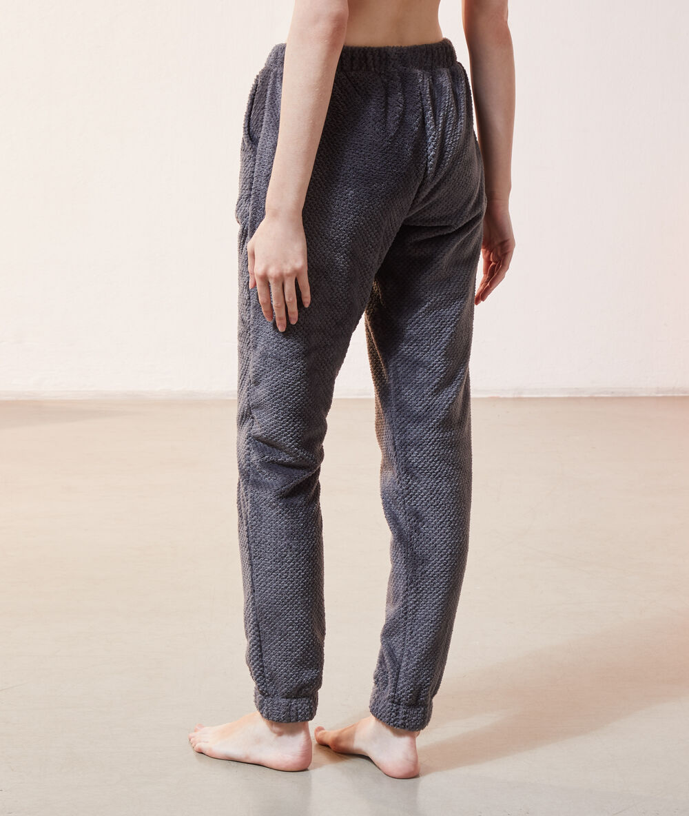 Homewear trousers charcoal grey.