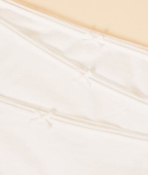 3 pack cotton knickers ecru.