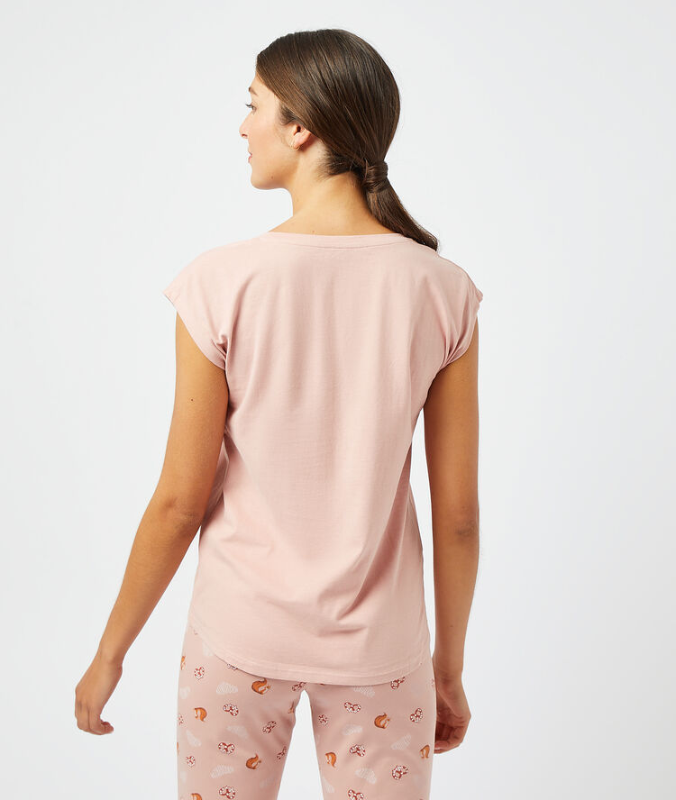 T-shirt "brooklyn" rose.