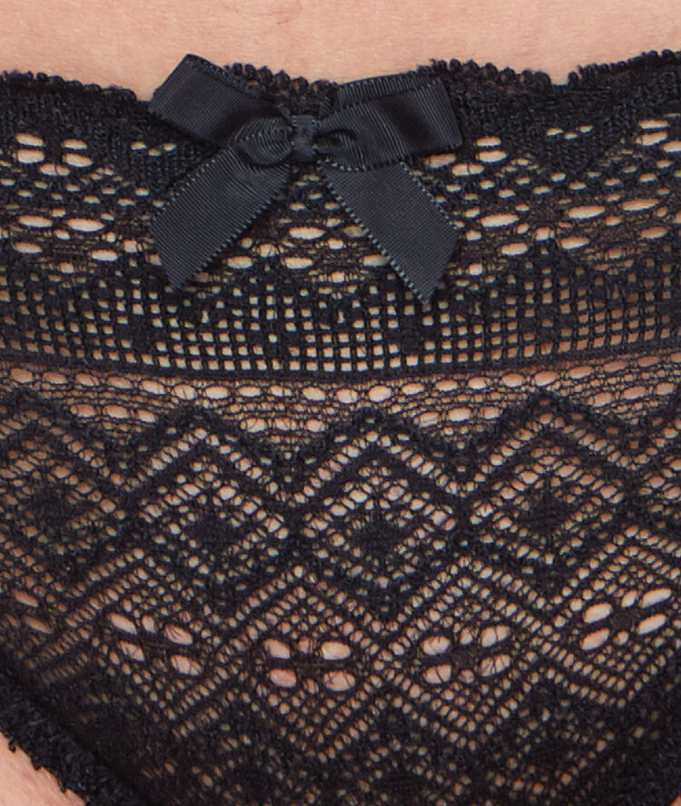 Lace knickers black.