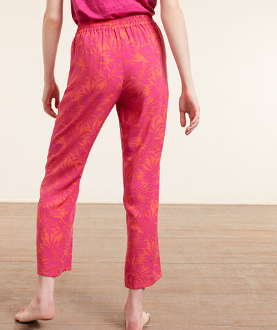 Cropped print pyjama bottoms   ;${refinementColor}