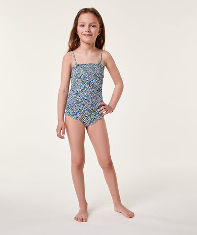 Little girl one-piece swimsuit;${refinementColor}