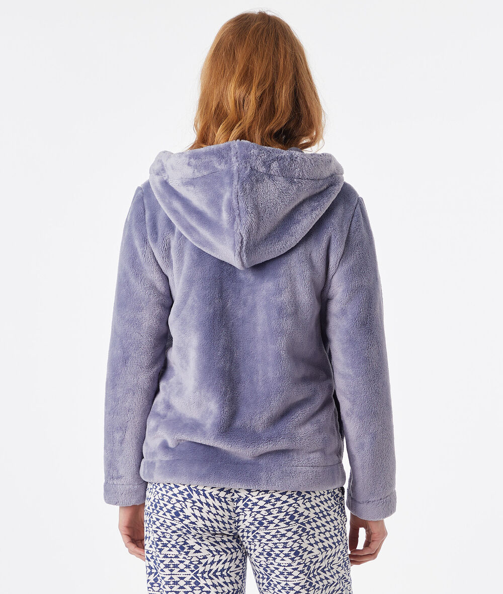 Hooded fleece jacket;${refinementColor}