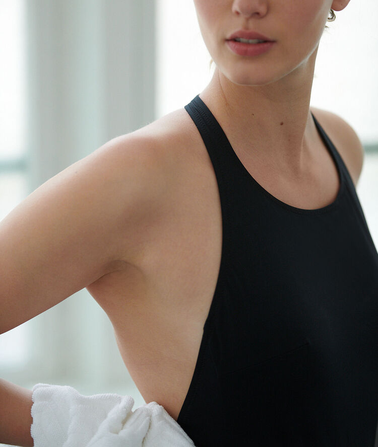 Technical swimsuit black.