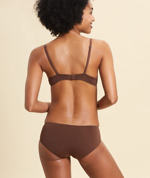 Bra n&deg;5 - microfibre light padded bra light brown.