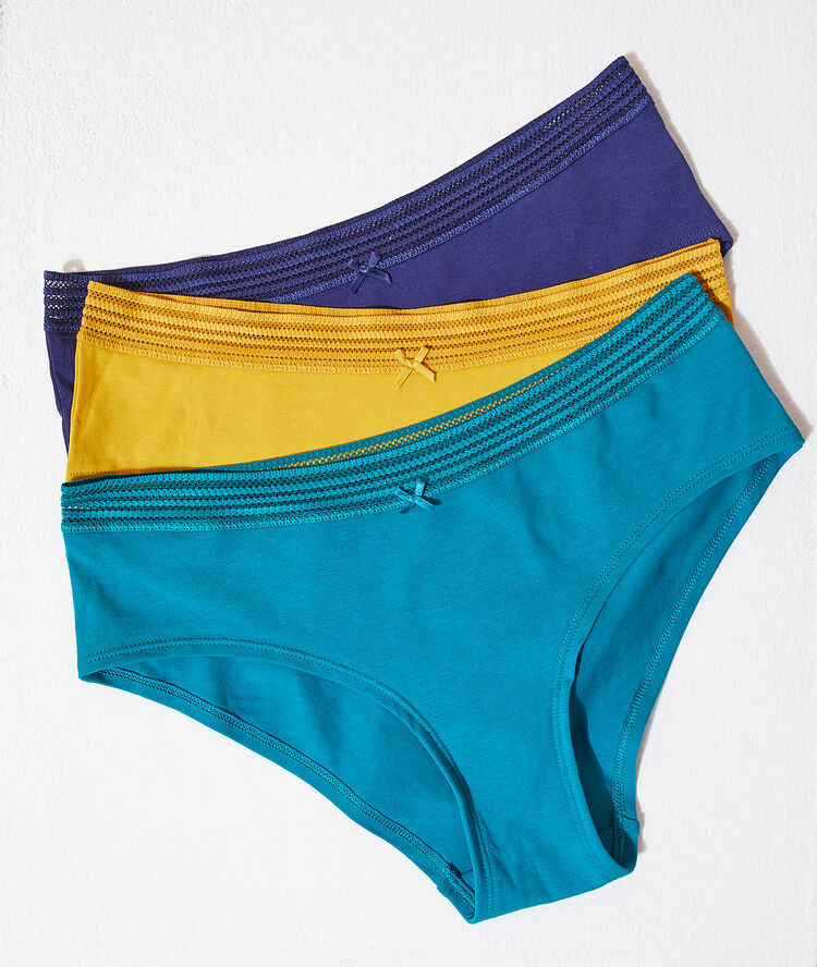 Lot de 3 shortys vert sapin.