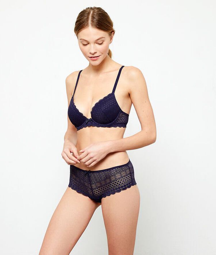 N&deg;2 bra - plunge push-up  navy.