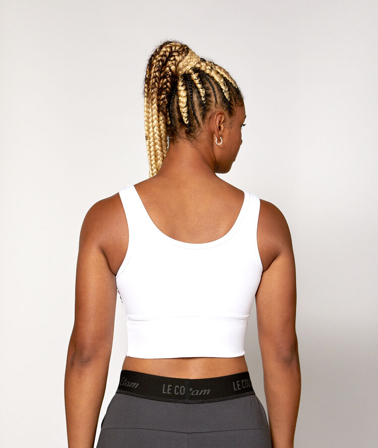 Brassi&egrave;re de training - maintien fort blanc.