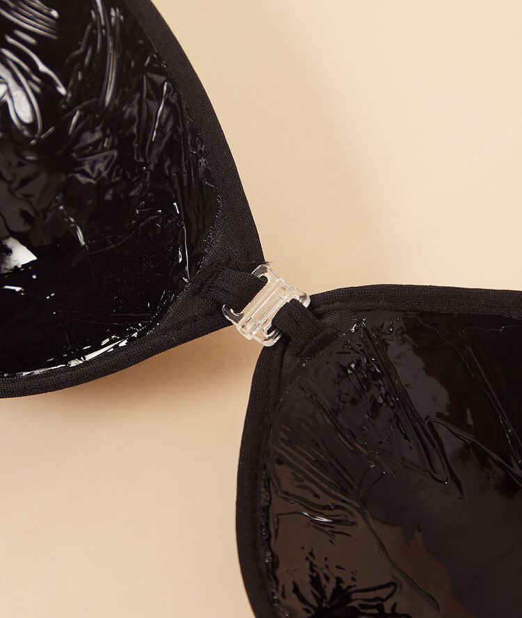 Microfibre bra black.