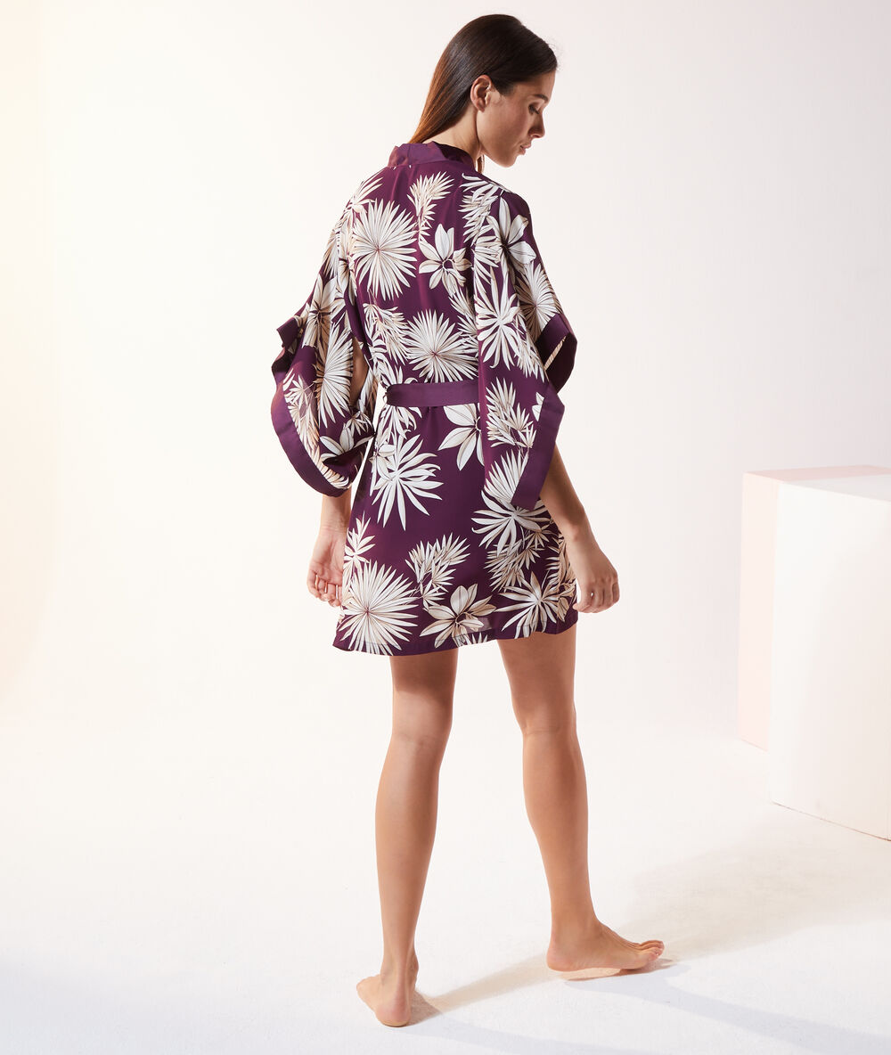 Printed kimono  purple.