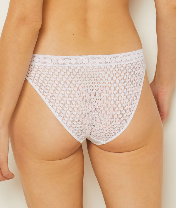 Lace and microfiber brief;${refinementColor}