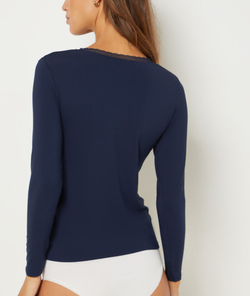  Thermal knit Long-sleeved T-shirt;${refinementColor}